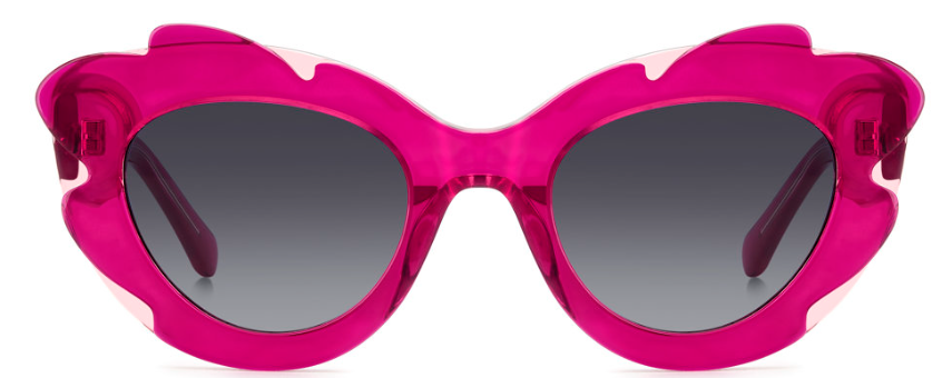 Kate Spade AHMEIRA/G/S 35-J Pink/Dark Grey Cat-Eye Women's Sunglasses