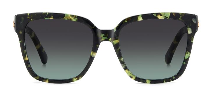 Kate Spade KIYA 2/G/S PHW Havana Green Square Women's Sunglasses