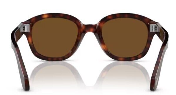 Persol 0PO0060S 24/57 Havana/Brown Polarized Soft Square 50mm Women's Sunglasses