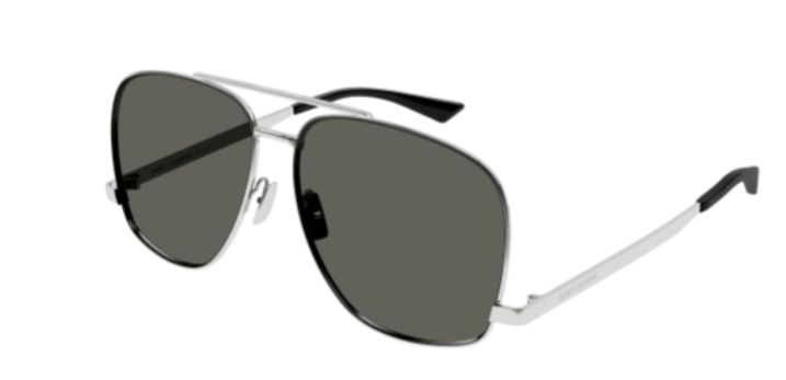 Saint Laurent SL 653 Leon 001 Silver/ Grey Square Women's Sunglasses