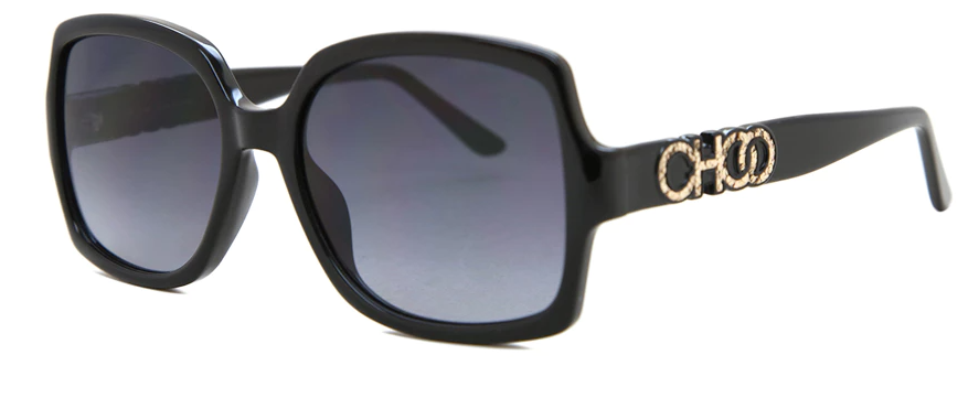Jimmy Choo Sammi/G/S 807/9O Black/Grey Gradient Square Women's Sunglasses