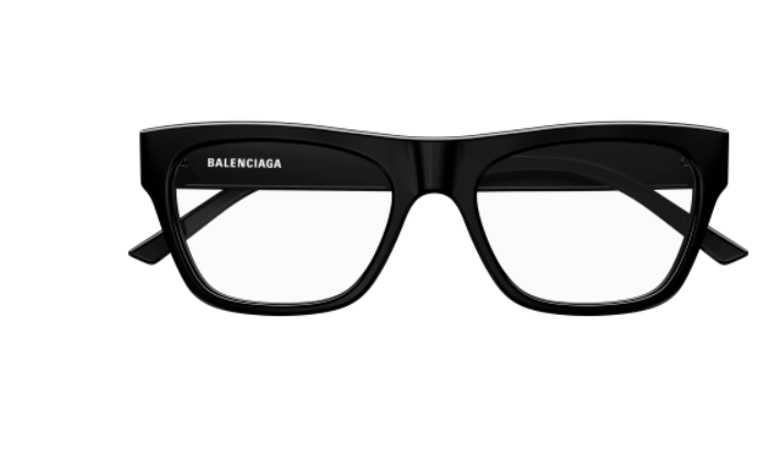 Balenciaga BB0308O 001 Black Square Men's Eyeglasses