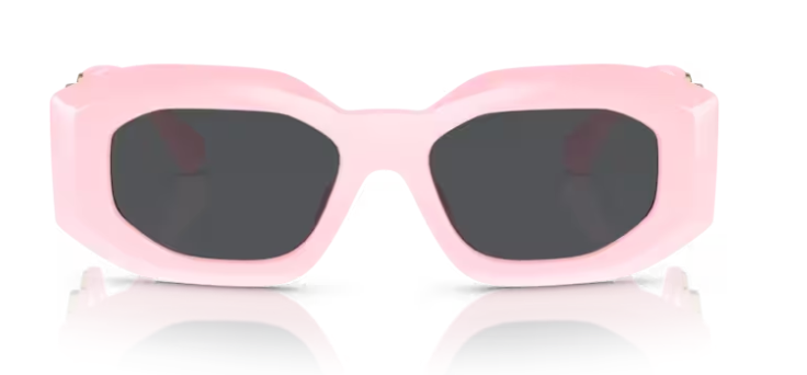 Versace 0VE4425U 544087 Pink/Dark Grey Oval Men's Sunglasses