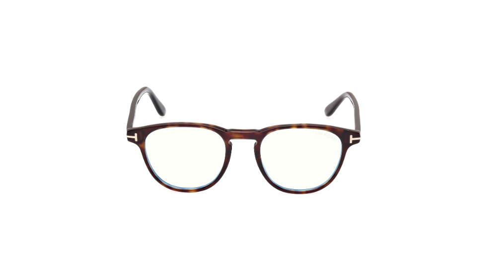 Tom Ford FT5899 052 Dark Havana Square Men's Eyeglasses