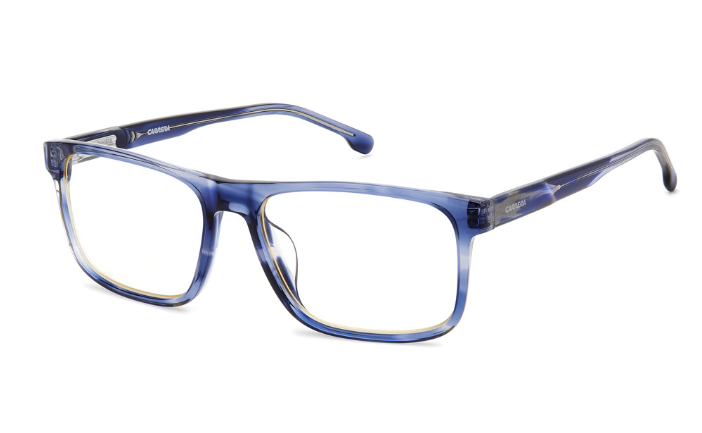 Carrera C FLEX 04/G 381 Blue Horn Rectangular Men's Eyeglasses