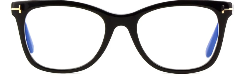 Tom Ford FT5986-B 001 Shiny Black/Shiny Black Square Women's Eyeglasses