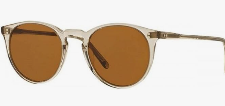 Oliver Peoples O'Malley OV5183SM 155453 Transparent Olive/Brown Men's Sunglasses