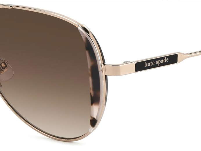 Kate Spade NAVY/G/S 000 Rose Gold Oval Women's Sunglasses