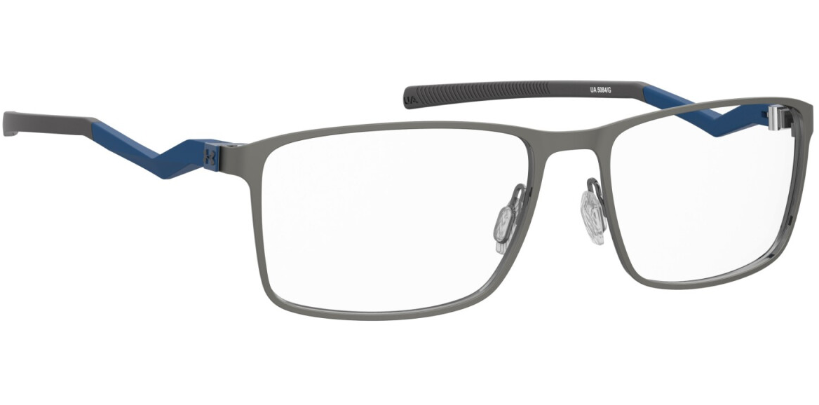 Under Armour UA 5084/G 5UV Dark Ruthenium Blue Rectangular Men's Eyeglasses