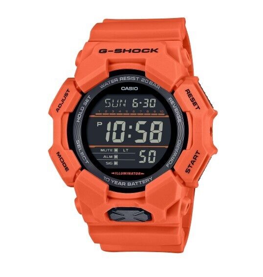 Casio G-Shock  Digital  Large Case Orange Quartz Watch GD-010-4