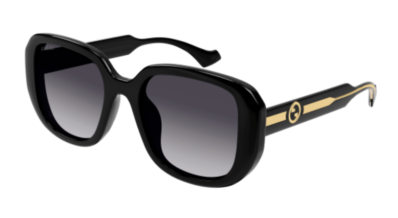 Gucci GG1557SK 001 Black/Grey Gradient Oversized Square  Women's Sunglasses