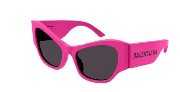 Balenciaga BB0259S 004 Fuchsia/Grey Cat-Eye Women's Sunglasses