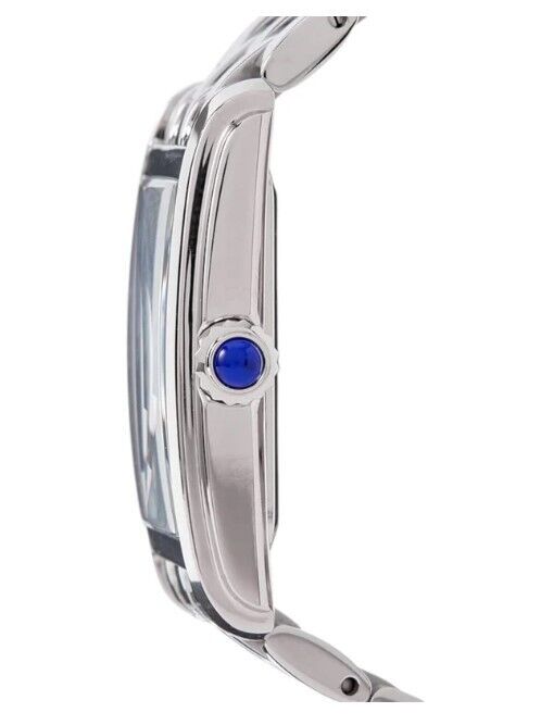 Seiko Rectangular Blue Dial Stainless Steel Quartz Women's Watch SWR085P1