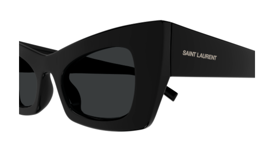 Saint Laurent SL 702 001 Black/Black Cat Eye Women's Sunglasses