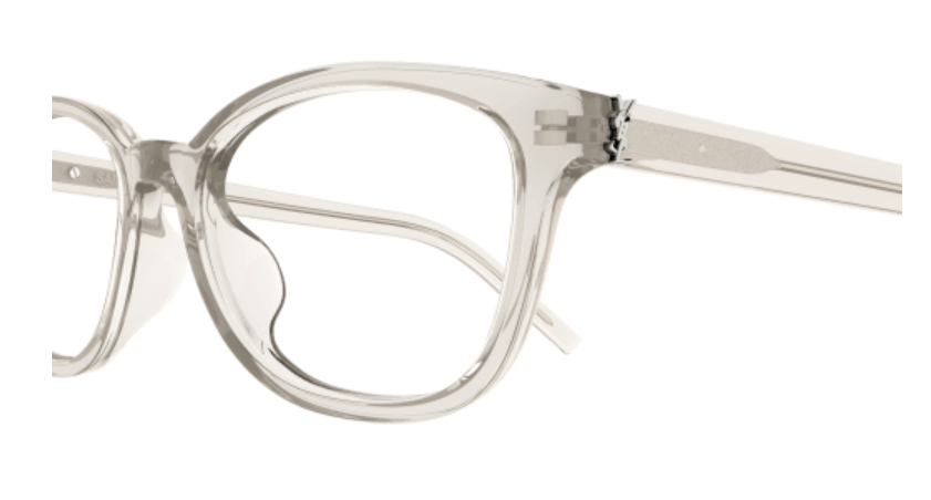 Saint Laurent SL M141/F 006 Beige Small Soft Rectangle Women's Eyeglasses