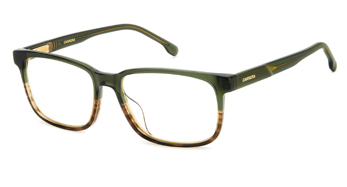 Carrera C FLEX 03/G KGW Green Havana Rectangular Men's Eyeglasses