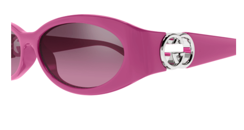 Gucci GG1660S 003 Fuchsia/Pink Gradient/Mirrored Cat Eye Women's Sunglasses