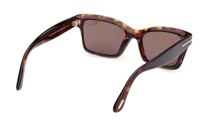 Tom Ford Mikel FT1085 52H Black-Dark Havana/Brown Polarized Women's Sunglasses