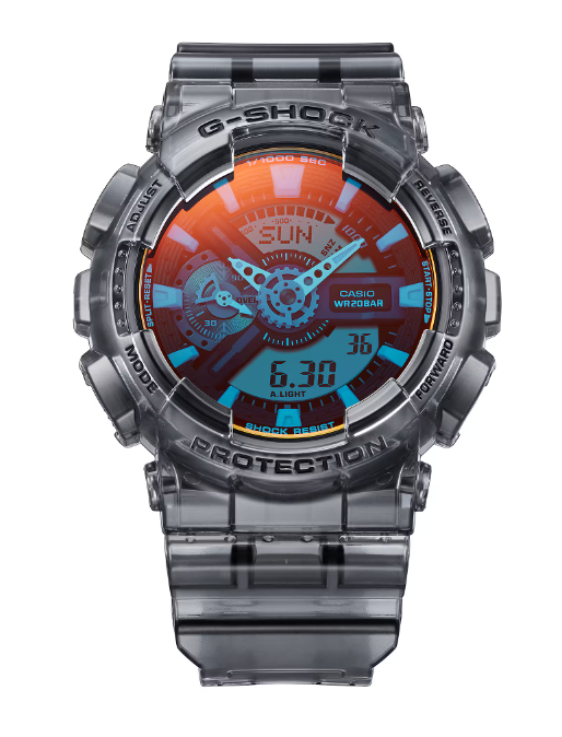 Casio G-Shock Analog Digital GA-110 Series Translucent Grey Watch GA110TLS-8A