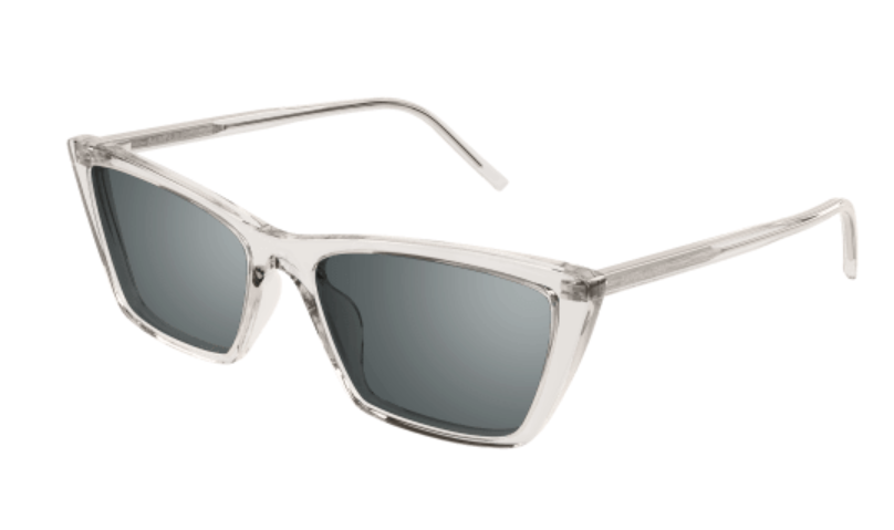 Saint Laurent SL 737 MICA THIN 004 Beige/Silver Cat Eye Women's Sunglasses