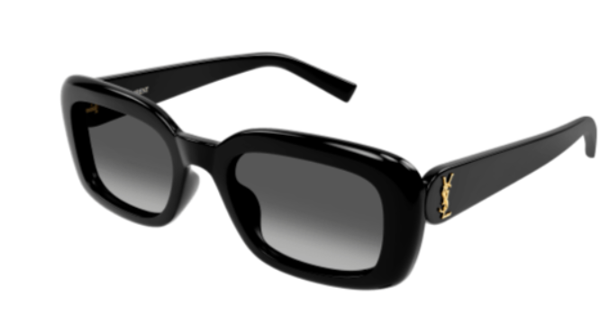 Saint Laurent SL M130 002 Black/Grey Gradient Oval Women's Sunglasses