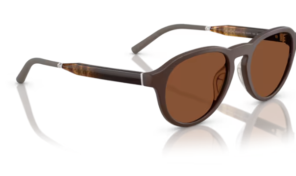 Oliver Peoples 0OV5557SU R-8 700553 Semi Matte Umber Clay Round Men's Sunglasses