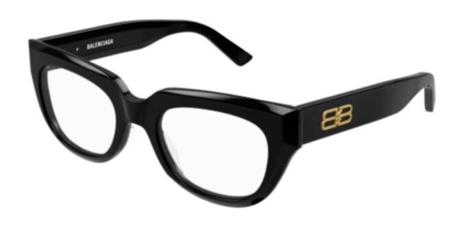 Balenciaga BB0239O-001 Black Square  Women's Eyeglasses