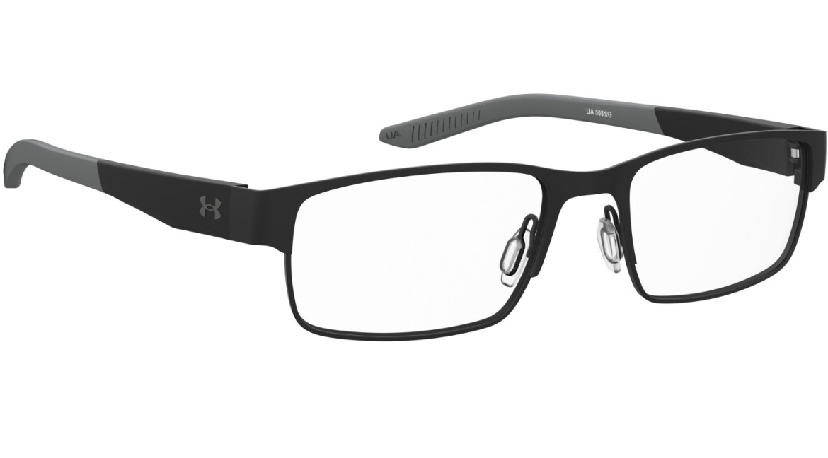 Under Armour UA 5081/G 003 Matte Black Rectangular Men's Eyeglasses