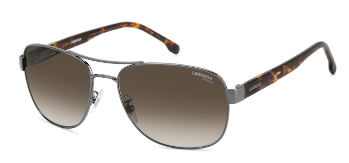 CARRERA C FLEX 02/G/S TZ2-DKRUTH/HA Brown Soft Square Men's Sunglasses