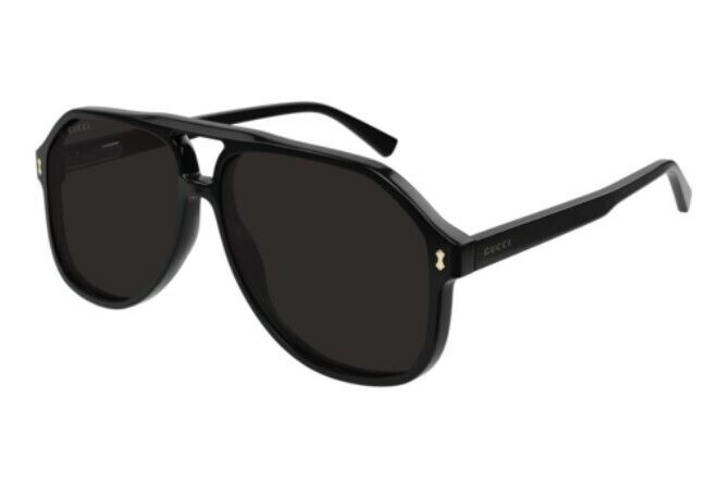 Gucci GG1042S 001 Black/Black Gray  Unisex Sunglasses