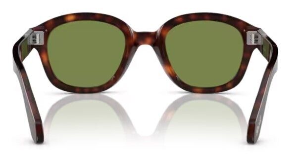 Persol 0PO0060S 24/4E Havana/Light Green Soft Square 52mm Women's Sunglasses