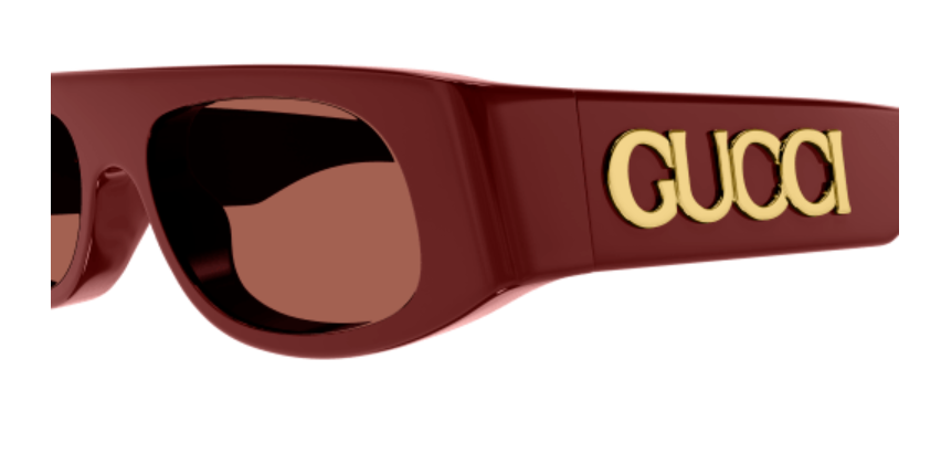 Gucci GG1771S 003 Burgundy/Brown Rectangular Women's Sunglasses