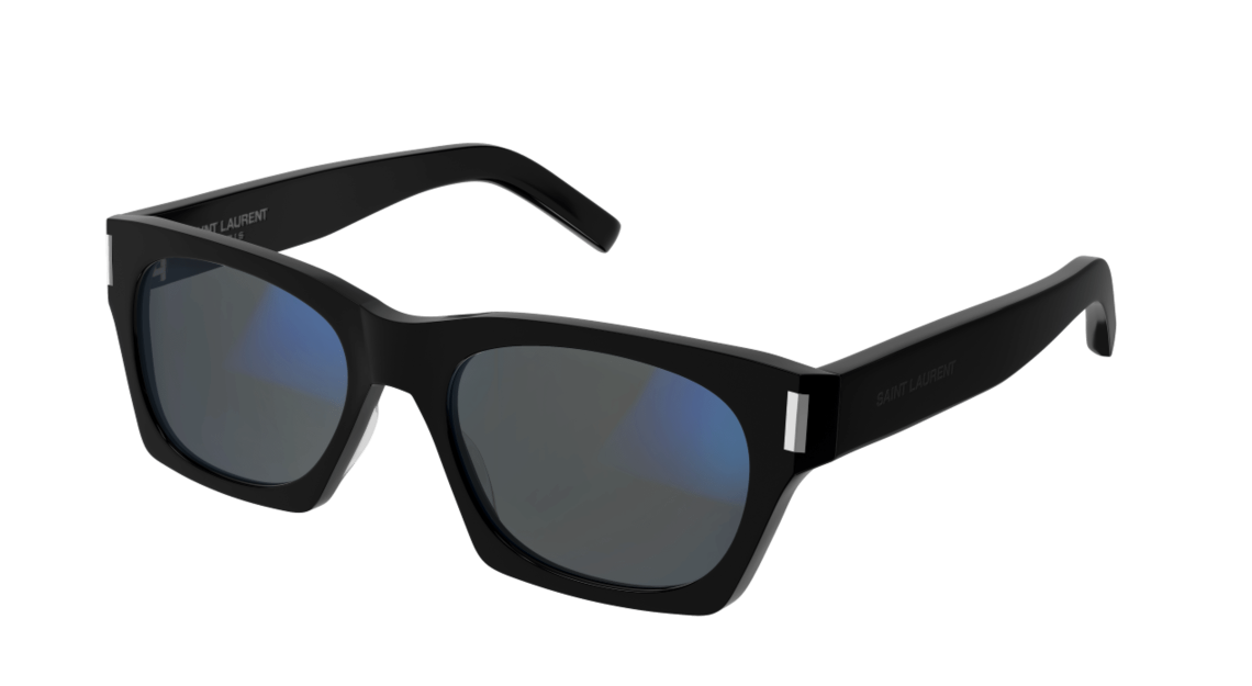 Saint Laurent SL 402 013 Black/Grey Squared Men's Sunglasses