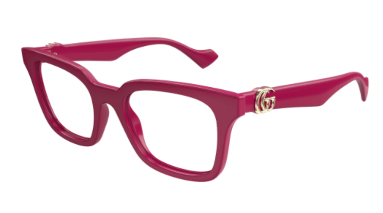 Gucci GG1728O 004 Red Square Cat Eye Women's Eyeglasses