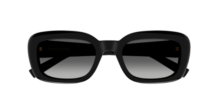 Saint Laurent SL M130 002 Black/Grey Gradient Oval Women's Sunglasses