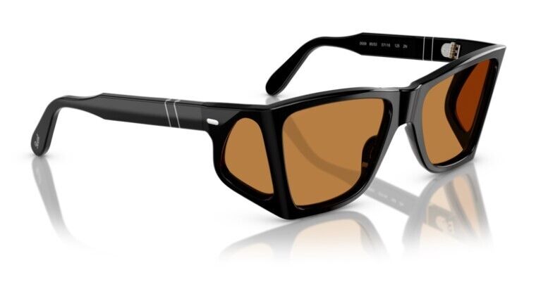 Persol 0PO0009 95/53 Black/Yellow Rectangle Shaped Men's Sunglasses