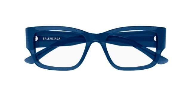 Balenciaga BB0371O 003 Blue Rectangular Men's Eyeglasses