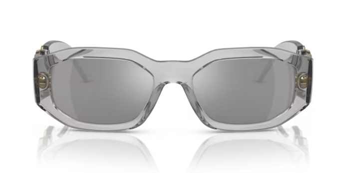 Versace 0VE4361 311/6G Transparent grey/Light grey Mirrored Men's Sunglasses