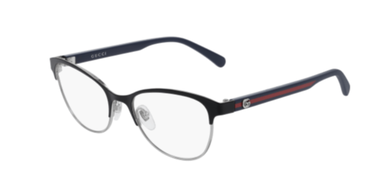 Gucci GG0718O 003 Metal Round Women's Eyeglasses.