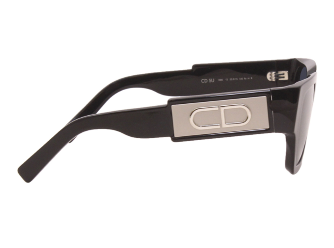 Christian Dior CD SU 10B0 Black/Blue Square Women's Sunglasses