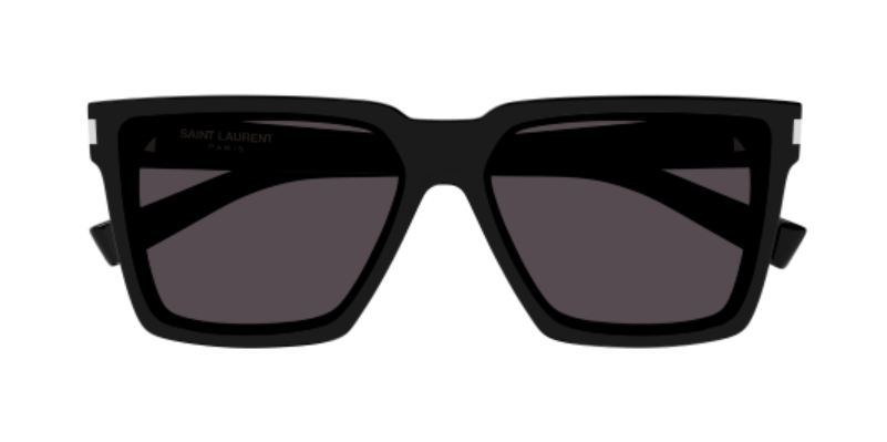 Saint Laurent SL 610/F 001 Black Soft Square Men's Sunglasses