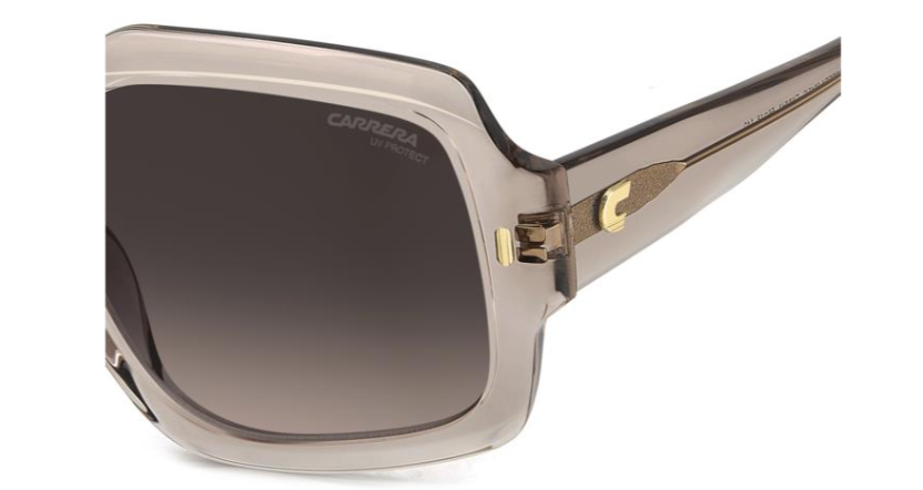 Carrera 3045/S 80S/FWM/Nude/Brown Shaded Square Women's Sunglasses