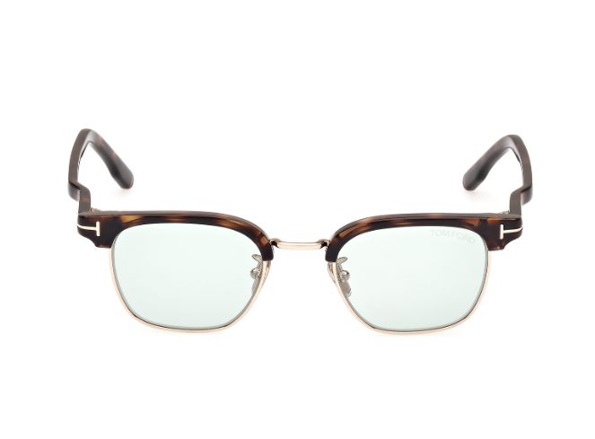 Tom Ford FT1119-D 52N Dark Havana/Green Square Men's Sunglasses