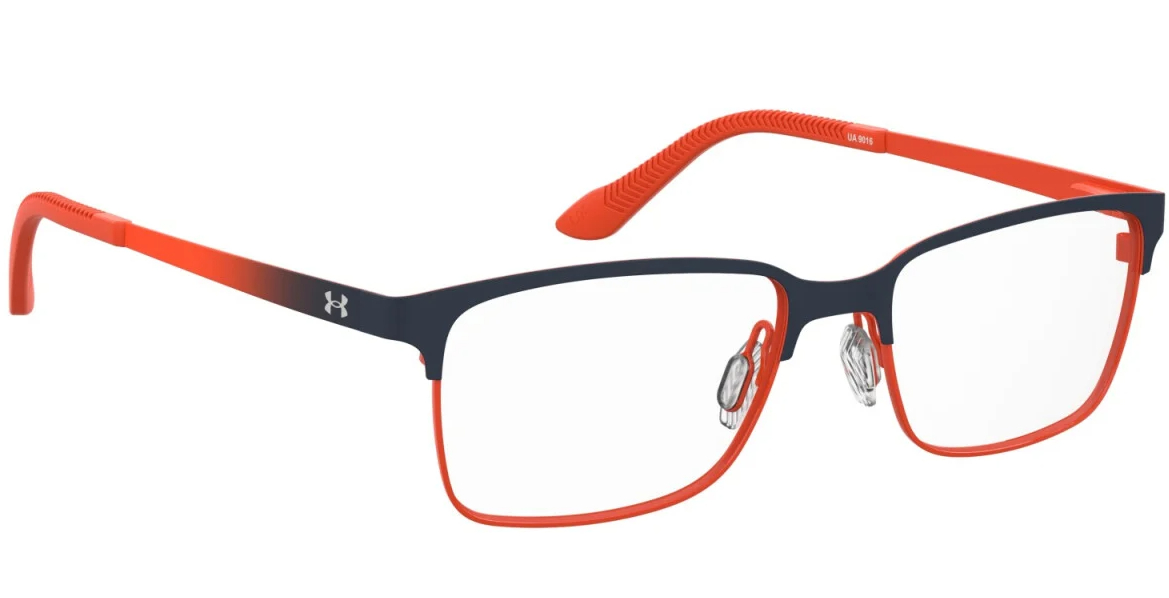 Under Armour UA 9016 RTC Blue Orange Rectangular Junior Boy's Eyeglasses