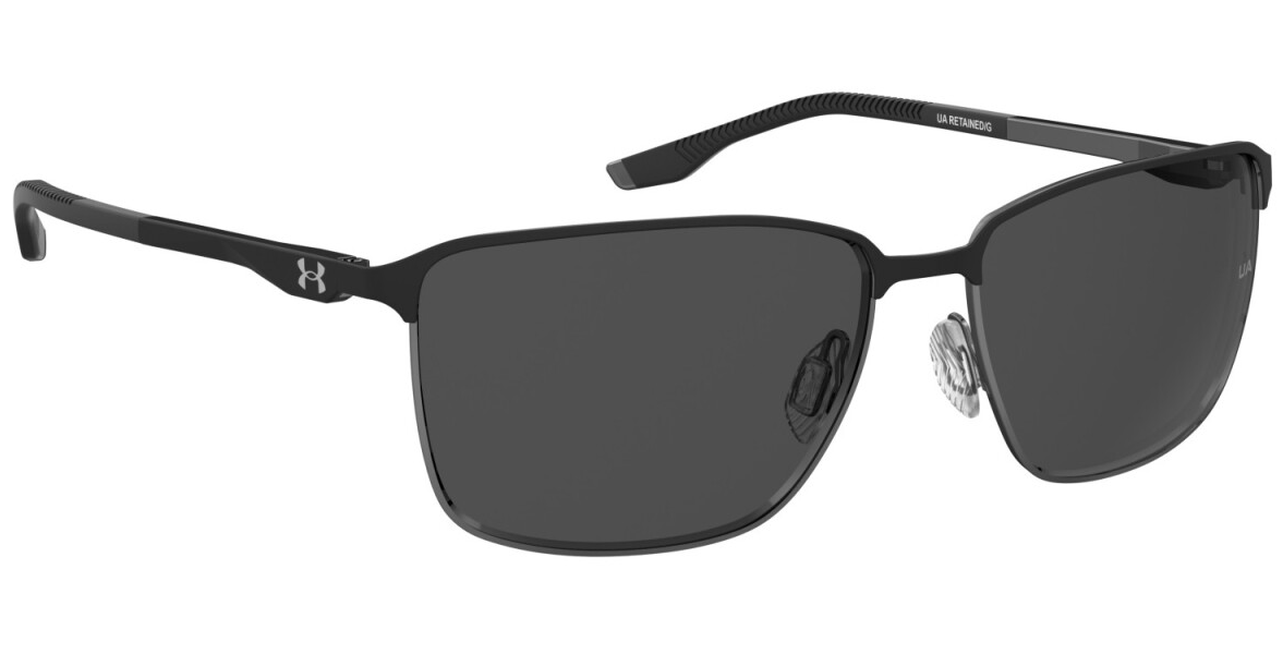 Under Armour UA Retained/G RZZ M9 BlackRuthenium/Grey Polarized Men's Sunglasses