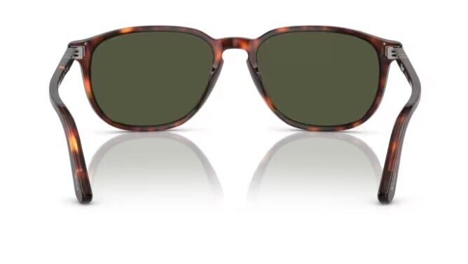 Persol 0PO3019S 24/31 Havana/Green Square Shaped 52mm Men's Sunglasses