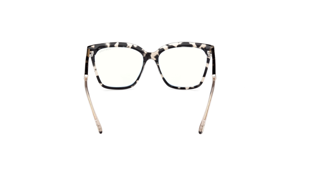 Tom Ford FT5892 005 Coloured Havana  Blue Block Lenses Women's Eyeglasses