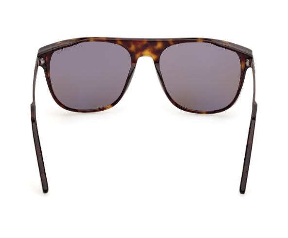 Tom Ford FT1105 Lionel-02 52L Dark Havana/Roviex Mirrored Square Sunglasses