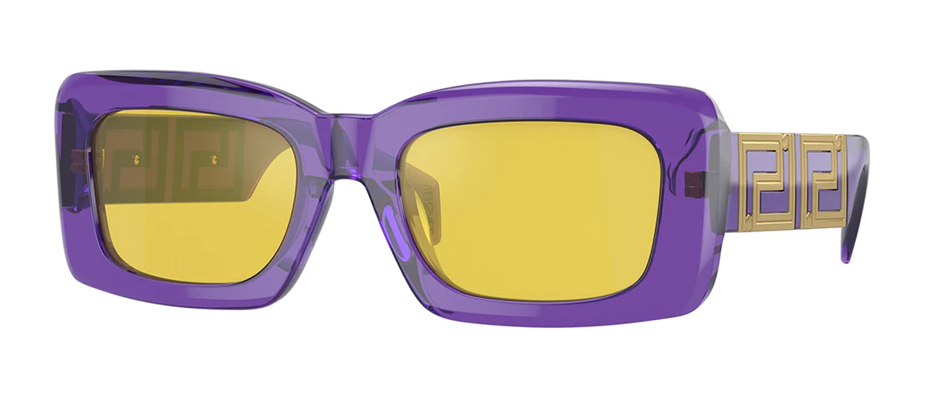 Versace VE4444U 5408V9 Violet/	Yellow Rectangular Women's Sunglasses