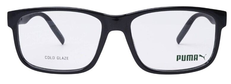 Puma PU0280O 001 Black-Black Rectangular Full-Rim Unisex  Eyeglasses